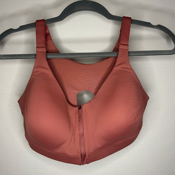 Old Navy Other - Old Navy Active Go Dry Zip Front Sports Bra 36C Coral Pink Full Support‎ Women